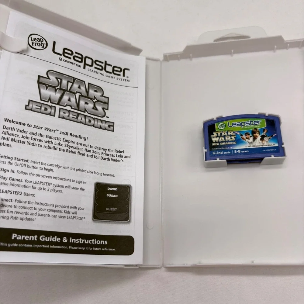 LOT OF 5 Leap Frog Leapster Game Cartridges - Complete with Boxes Disney Nick Jr